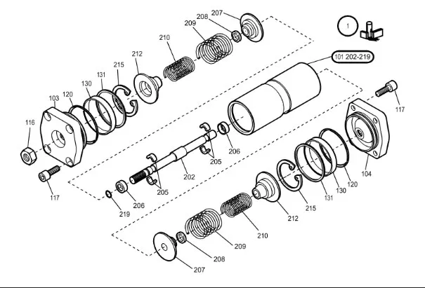 1446163 - кольцо поршня
